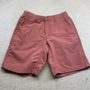 Mountain Khakis Poplin Shorts Men's 34 Khaki 8" Relaxed Fit Chino Outdoors